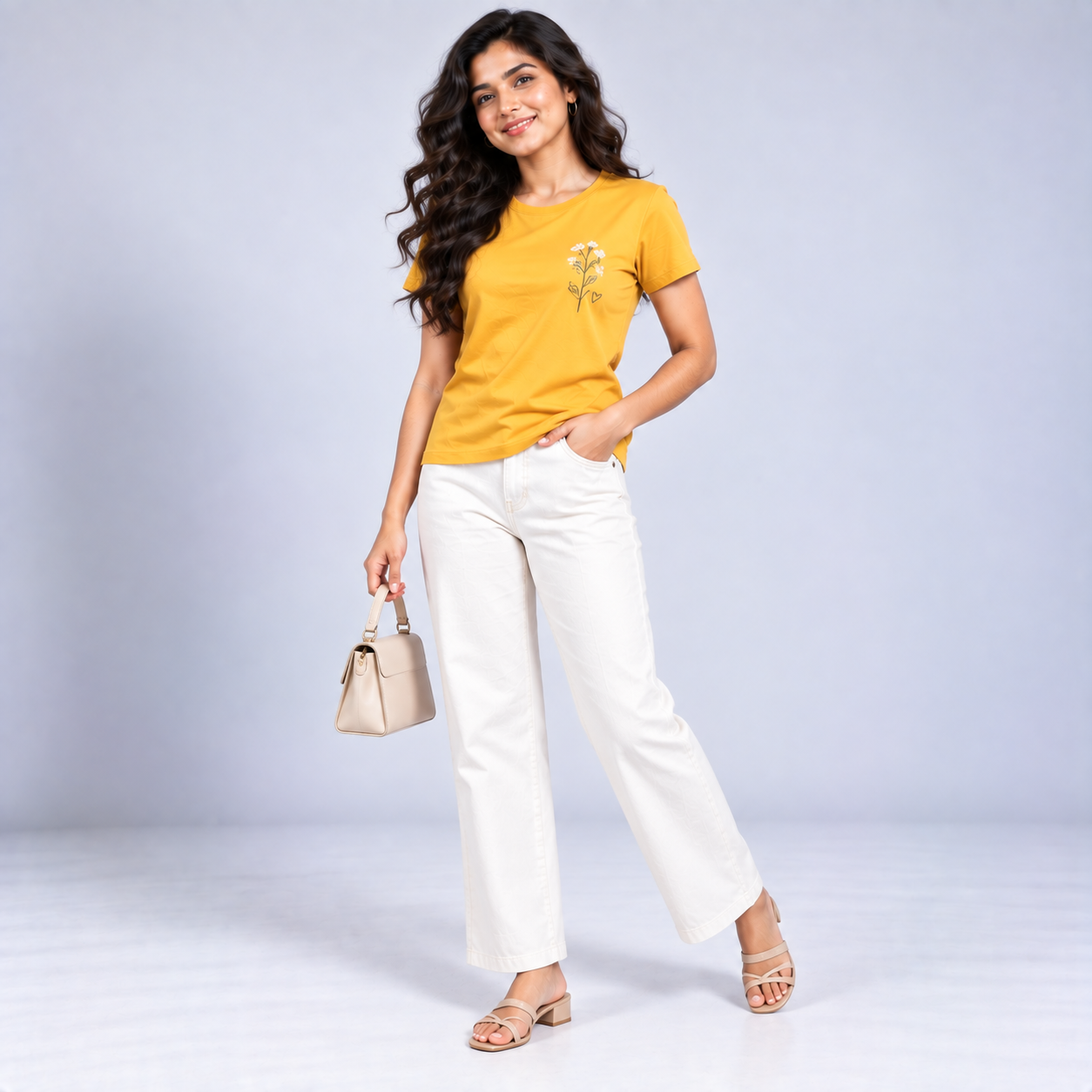 Minimal Printed Top