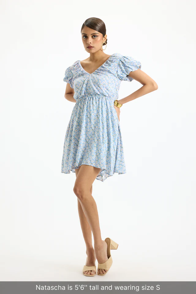 Women’s Avani Puff Sleeve Dress, White
