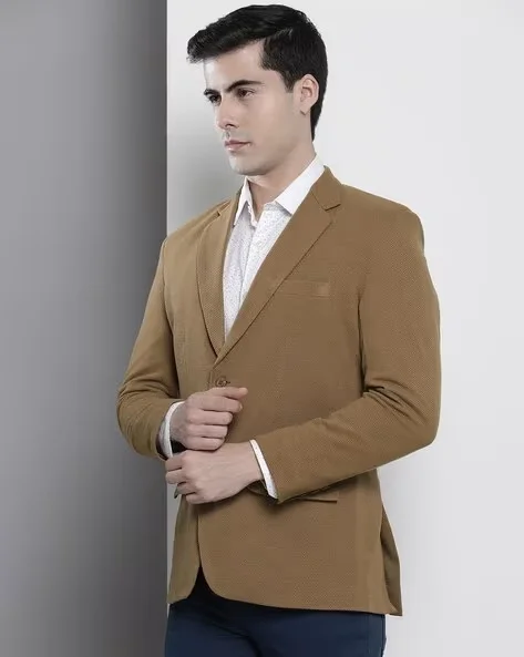 Tailored Blazer, Beige