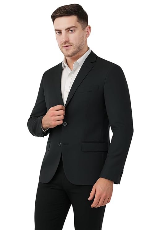 Men’s Formal Blazer, Cosmic Black
