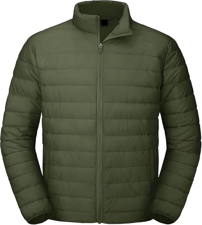 Men’s Bomber Nylon Jacket, Olive