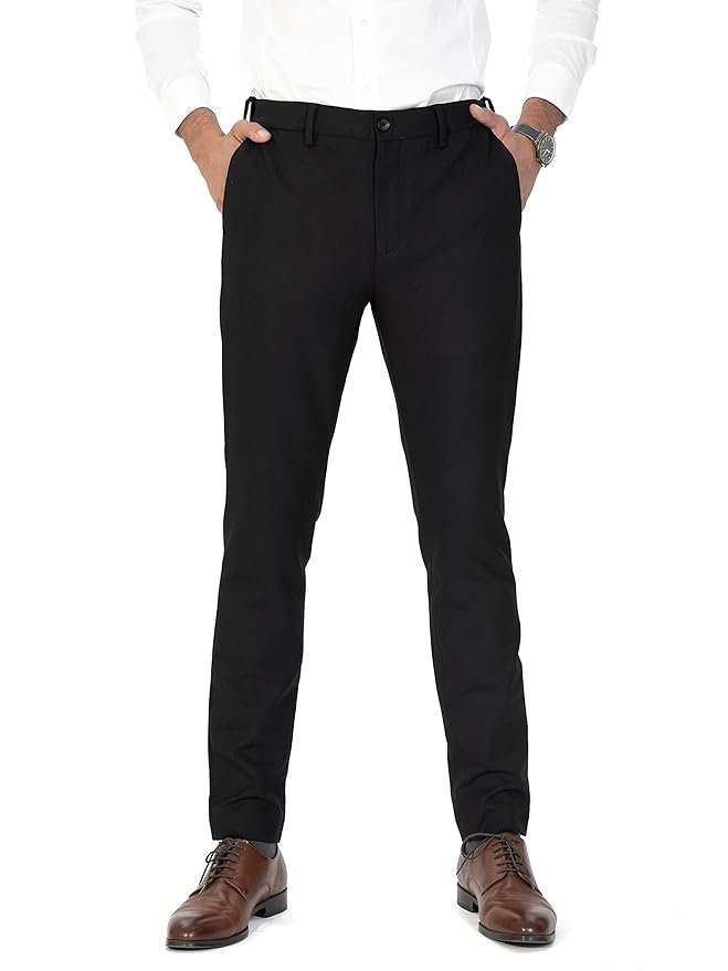 Men’s Formal Pants for Men, Black