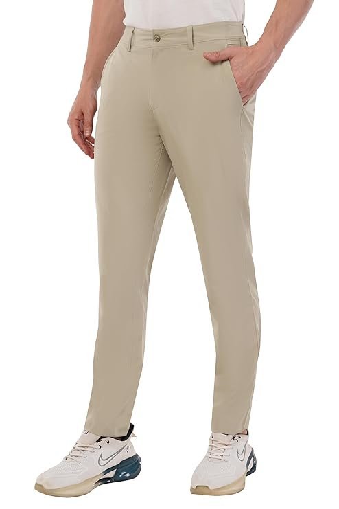 Men’s Stretchable Formal Pants, Beige