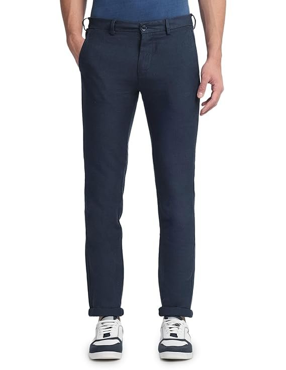 Men’s Mid Rise Slim Pants, Blue