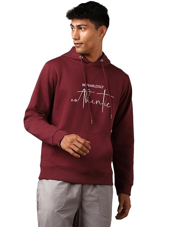 Printed Hoodies, Maroon