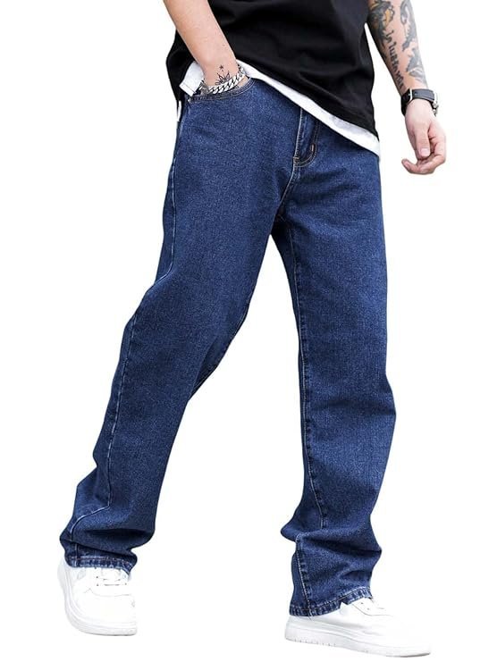 Mens Regular Fit Mid Rise Jeans – Dark Blue