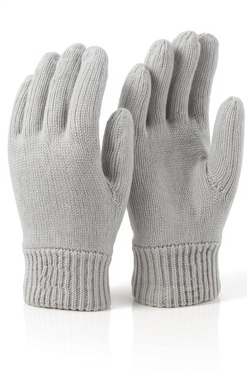 Unisex Winter Woollen Gloves for Men and Women – Grey