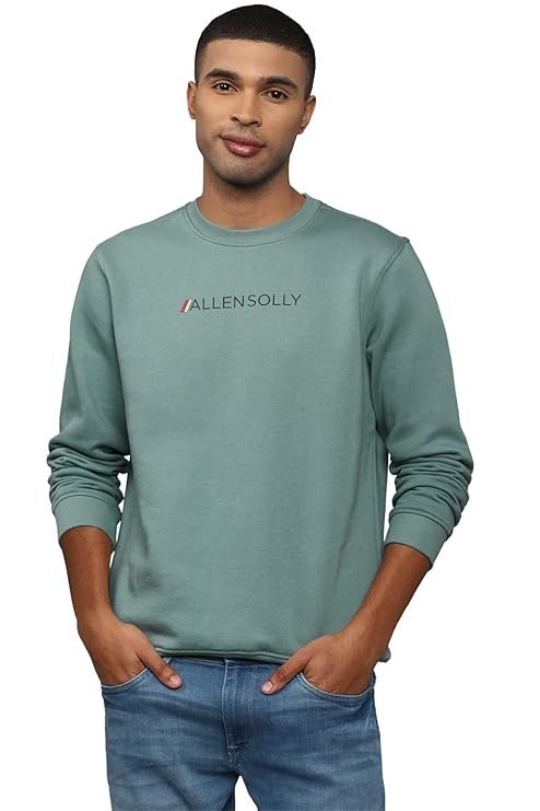 Men’s Casual Crew Neck Sweatshirt, Blue