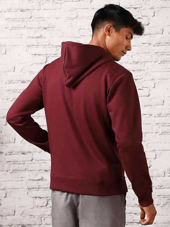 Printed Hoodies for Man, Maroon