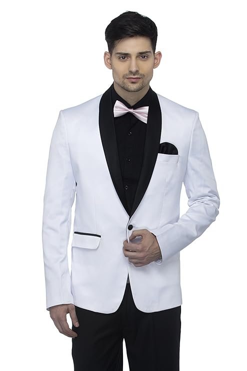 Men’s Tuxedo Blazers, White