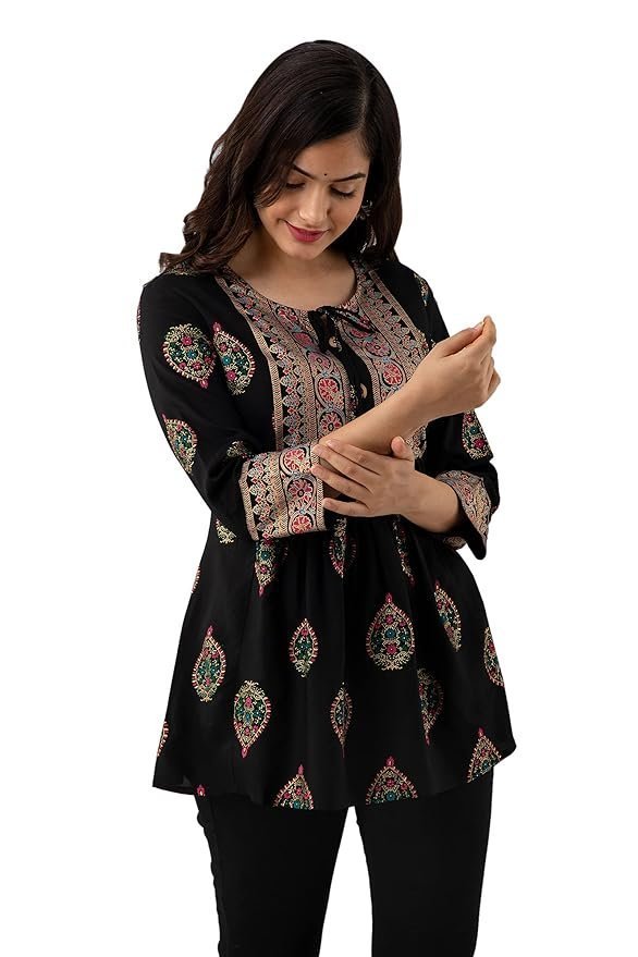 Women’s Crafted Top, Black