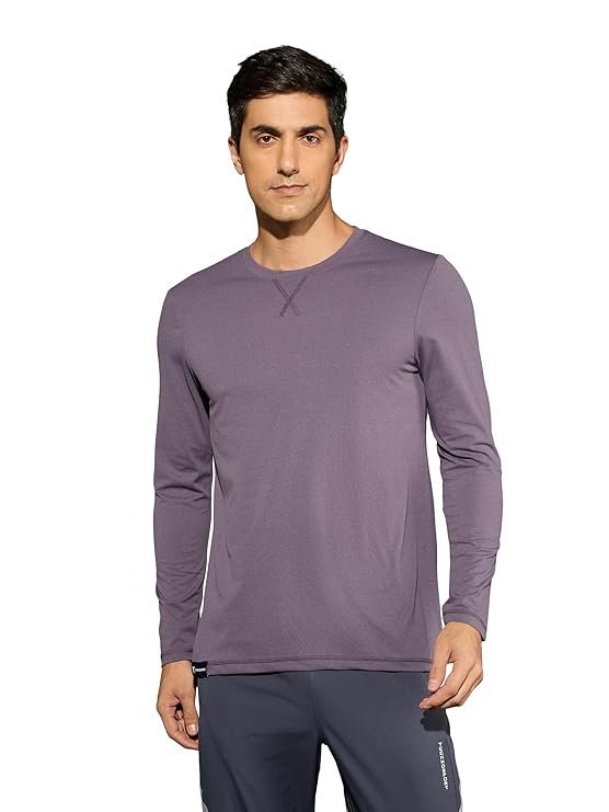 Men’s Crew Neck Full Sleeve T-Shirt, Purple