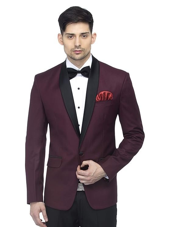 Men’s Tuxedo Blazers, Wine