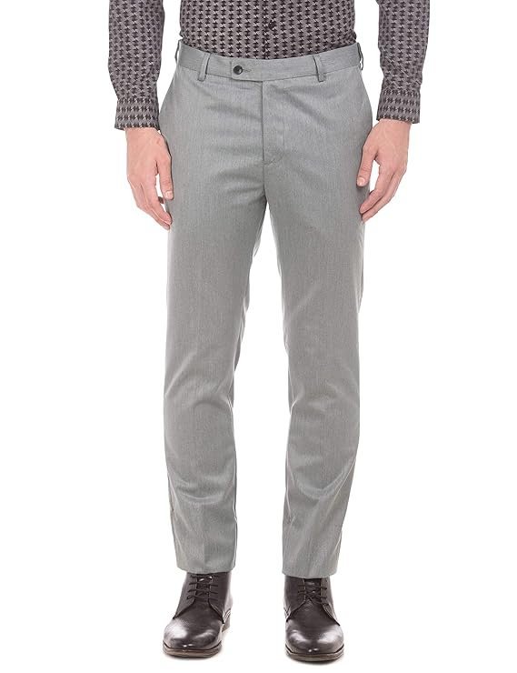 Men’s Tapered Formal Trousers, Grey