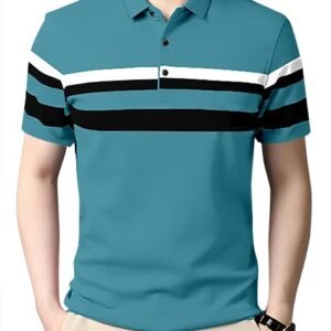 Men's Polo T-Shirt, Sky Blue