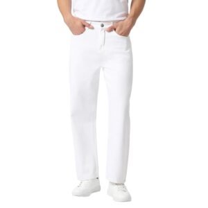 Men's Loose Mid Rise Jeans White