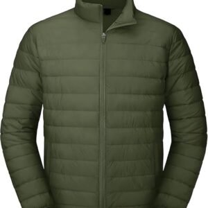 Men's Bomber Nylon Jacket, Olive