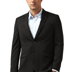 Men's Neo Slim Knit Textured Blazer, Black