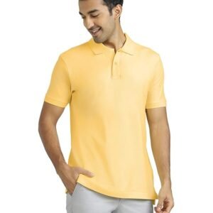 Men's Half Sleeve Polo T-Shirt, Yellow