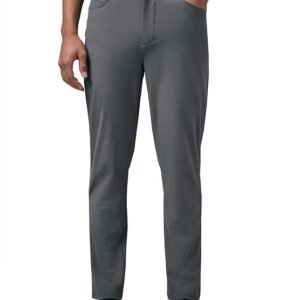 Men's Solid Semi-Formal Trousers, Light Grey