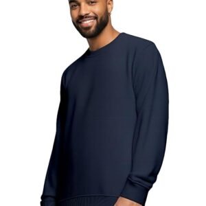 Men's Regular Fit Cotton Fleece Sweatshirt, Navy Blue
