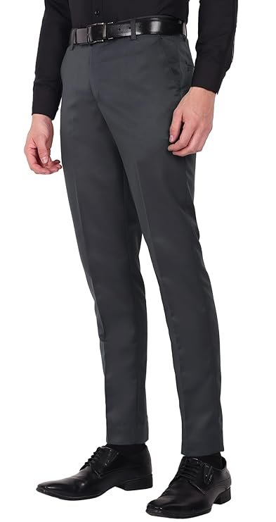 Men's Formal Pant, Dark Grey - Image 2
