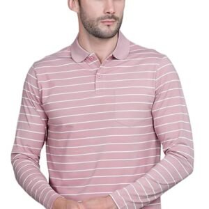 Cotton Polo T-Shirts for Men with Pocket, Pink
