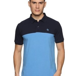 Men's Cotton Regular Fit Polo T-Shirt, Blue/Black