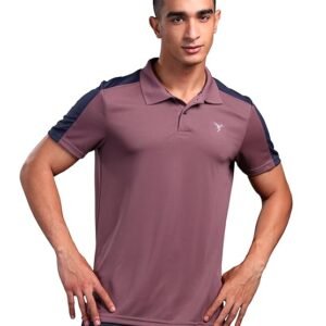 Men's Half Sleeve Polo Neck T-Shirt, Brown