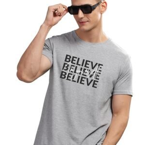 Men's Printed T-Shirt, Grey