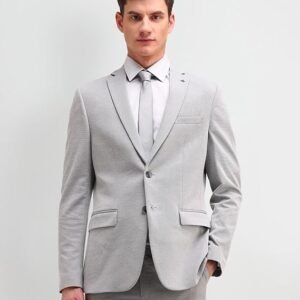 Men Business Casual Blazer, Dark Grey