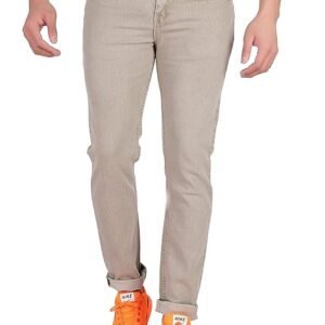 Men's Jeans Slim Fit Stretchable, Beige
